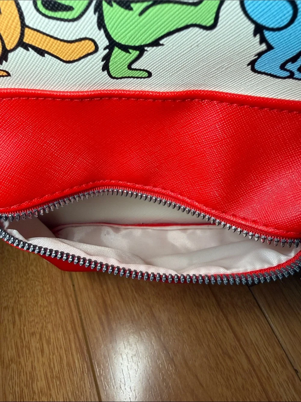 Grateful Dead White & Red Dancing Bears Mini Backpack